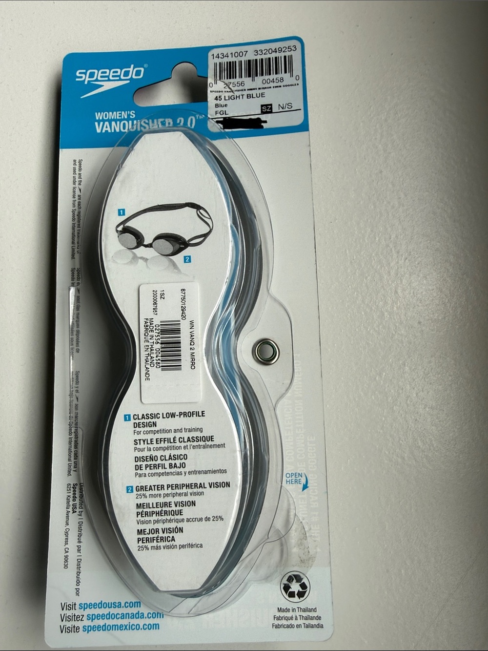 Speedo Women's Vanquisher 2.0 Mirrored Goggles - Picture 3 of 3